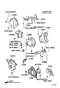 1134150020-PLATE, TIMING BELT, REAR RH