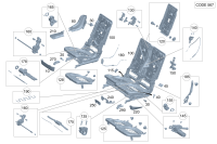 16792135008Q96-Cover, seat frame