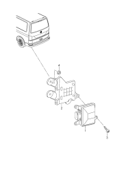 7E0907566C-Cont unit, for lane change assist system