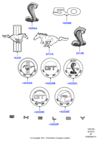 AR3Z8A224AA-EMBLEM-GDI 4WD(BADGE)