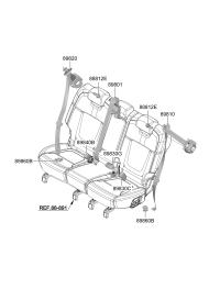 89810N8000NNB-S/BELT ASSY-RR,LH