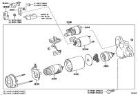 28100F2080-STARTER12V 13T 1.4KWTOY CAMRY 4 CYL