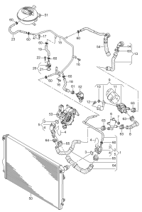 5Q0122101AM-RADIATOR HOSE/A3/GOLF/JETTA