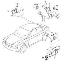 4E0910441-Control unit, with software, for back camera system hardware: