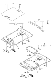 4E4867505S25R-Formed roof for models with sliding roof for models with extended wheelbase## platinum