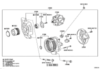 27060F3010-ALTERNATOR, 12V 80A 4PK, TOYOTA