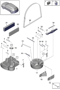 PAB80561500-Hook, pintle