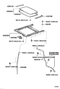 6320060150-HOUSING SUB-ASSY, SLIDING ROOF