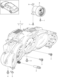 97064114456A05-Combination meter-PDK- (assy) deprecated parts black matt