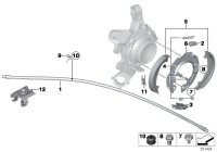 34406857640-Hand brake cable