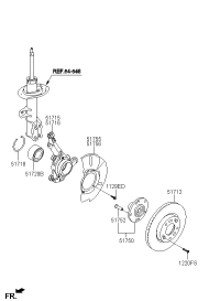 517154T000-KNUCKLE-FRONT AXLE,LH