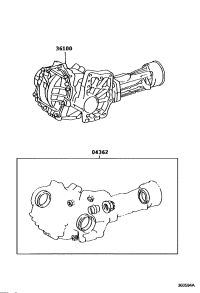 0436233020-GASKET KIT, TRANSFER OVERHAUL