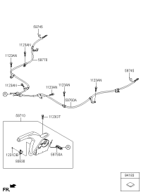 59760S4300-Cable assy-parking brake, lh