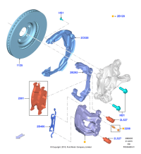 K2GZ2001A-BRAKE PAD SET/RANGE ROVER