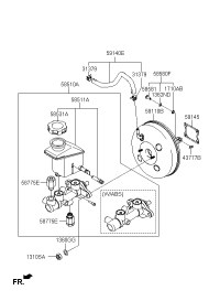 585111G100-RESERVOIR-MASTER CYLINDER