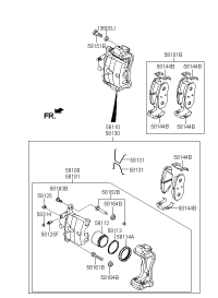 58101E5A10-PAD KIT-FR DISC BRAKE