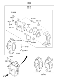 58101F0A00-PAD KIT-FR DISC BRAKE