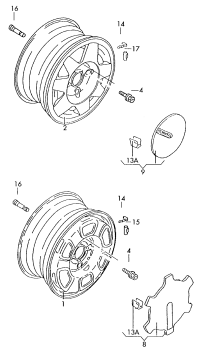 330601171-WHEEL CAP-AUDI-Q7/TOUAREG