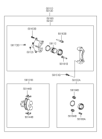 5818038A20-CALIPER KIT-FR BRAKE,LH
