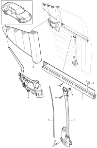 97053641201-Roller shutter door window glass