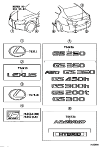 5314148050-EMBLEM, RADIATOR GRILLE (OR FRONT PANEL)