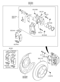 583022VA30-Pad kit-rear disc brake