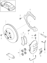 97035240300-PORSCHE PANAMERA BRAKE DISC