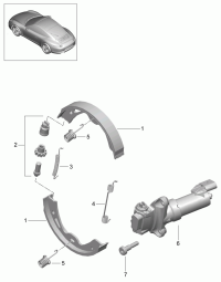 97035299302-Brake shoe kit