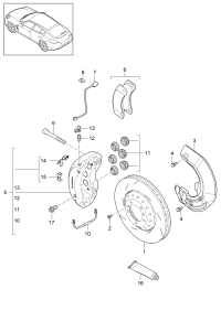 97035140300-PORSCHE PANAMERA BRAKE DISC
