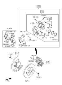 58101B3A70-PAD KIT-FR DISC BRAKE