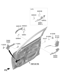 76980J1000-CHECKER ASSY-FR DOOR