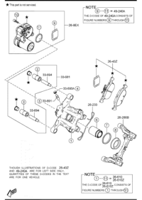 BCYA2643Z-PAD SET,RR CALIPER