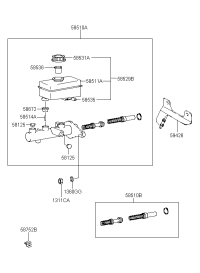 5851038304-CYLINDER ASSY-BRAKE MASTER