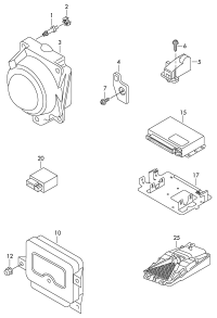 3AA905107B-Control unit, for ignition button