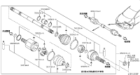 391013DD1A-SHAFT ASSY FRON