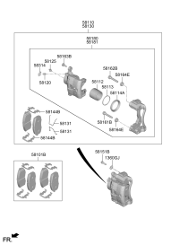 58101R9A00-PAD KIT-FR DISC BRAKE