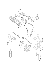 6RD839015F-AUDI TT MK2 WINDOW MECHANISM
