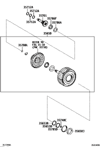 3565033110-CLUTCH ASSY, REAR MULTIPLE DISC
