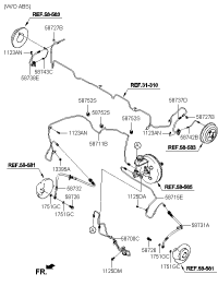 587370M000-PIPE-BRAKE, RR, LH