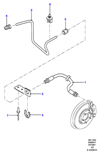 1S712282AD-BRAKE HOSE-LR(L359/L538)