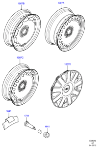 3S711007DB-Wheel assy