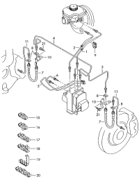 3D0611701G-HOSE-BRAKE RR