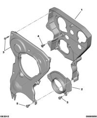 9673480380-Cover, timing gear chamber housing
