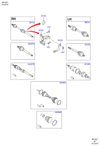 CN153B436EC-Rh/spindle-fr axle