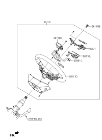 56110F8700TRT-Steering wheel assy