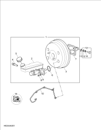 C00154300-BOOSTER ASSY BRAKE