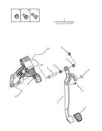 4076001400-CUSHION, FRONT DOOR PANEL