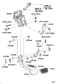 4710160490-PEDAL SUB-ASSY, BRAKE