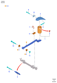 GK215A891BC-SPRING-RETURN,REAR BRAKE SHOE
