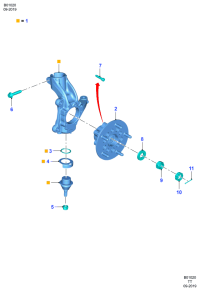 GK293K185AA-Wheel assy-steering knuckle, rh